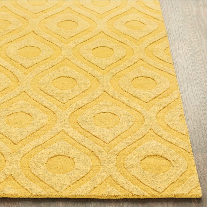 Hand-Woven Abi Tone-on-Tone Wool Rug