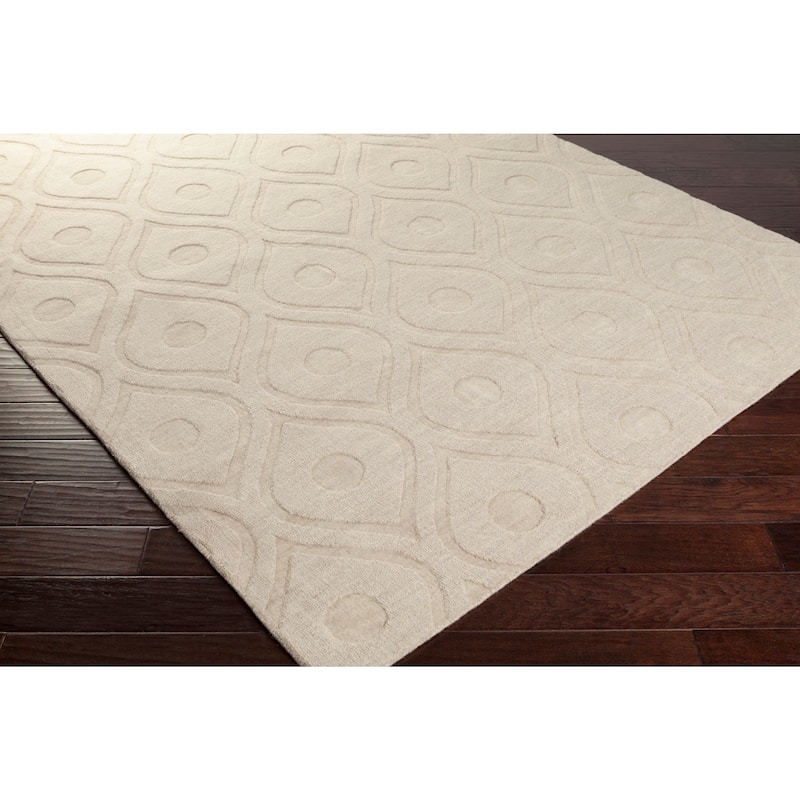 Hand-Woven Abi Tone-on-Tone Wool Rug