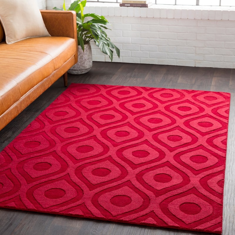 Hand-Woven Abi Tone-on-Tone Wool Rug