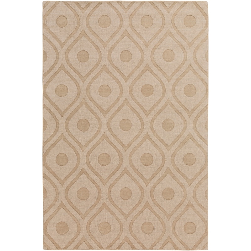 Hand-Woven Abi Tone-on-Tone Wool Rug