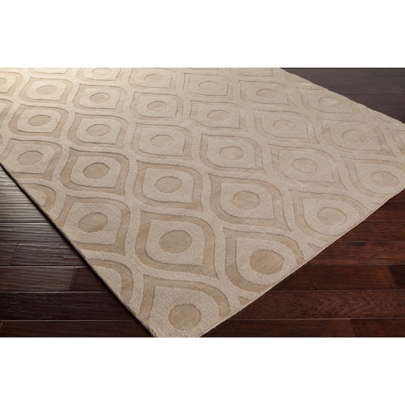 Hand-Woven Abi Tone-on-Tone Wool Rug
