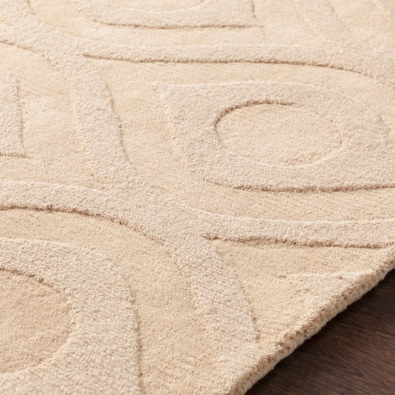 Hand-Woven Abi Tone-on-Tone Wool Rug
