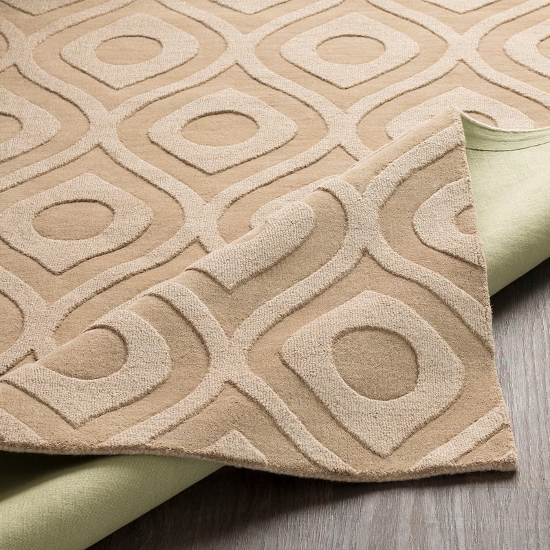 Hand-Woven Abi Tone-on-Tone Wool Rug