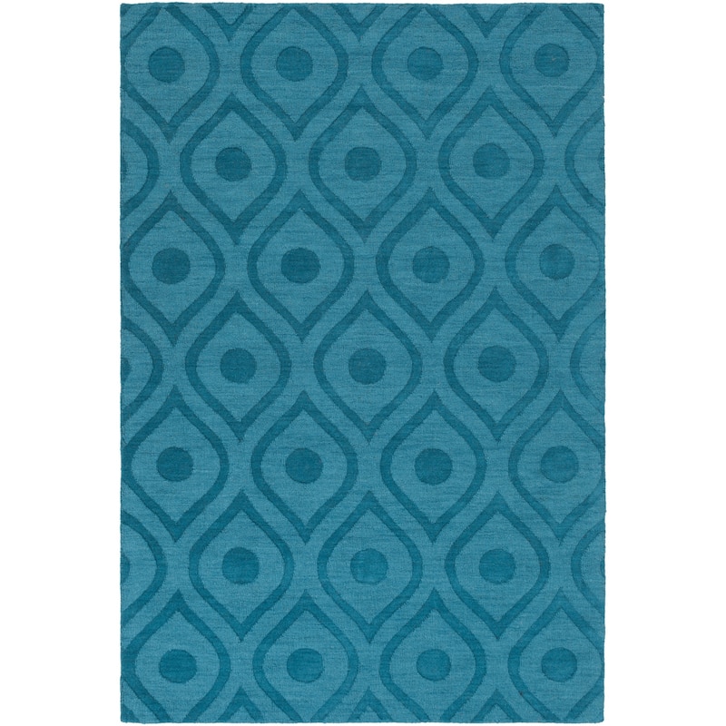 Hand-Woven Abi Tone-on-Tone Wool Rug