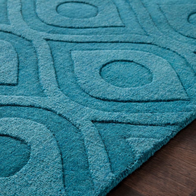 Hand-Woven Abi Tone-on-Tone Wool Rug