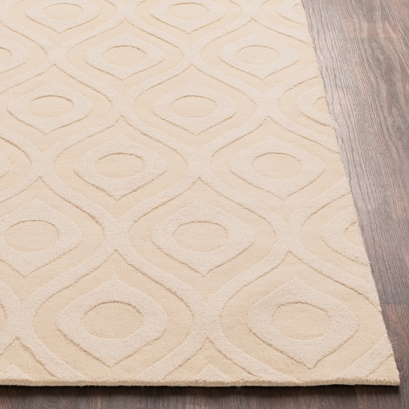 Hand-Woven Abi Tone-on-Tone Wool Rug