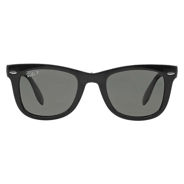 ray ban rb4105 folding wayfarer sunglasses matte black frame cry