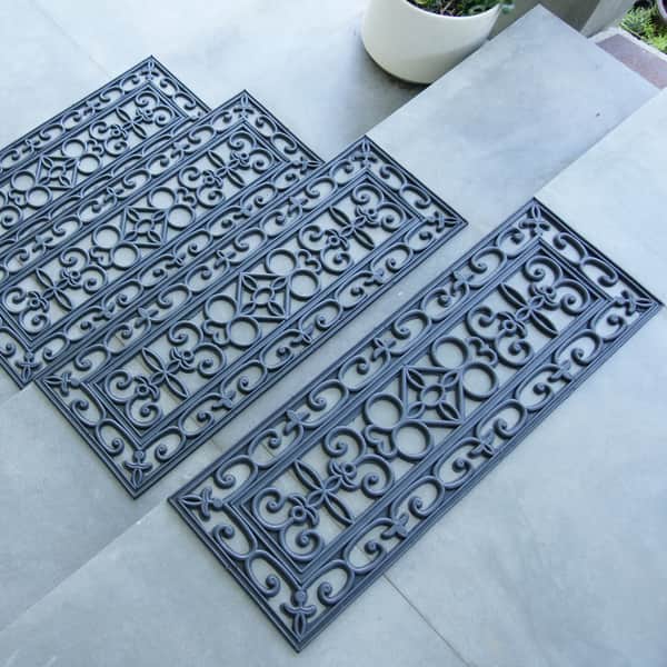 Treads All Weather Outdoor Staircase Mats Rubber Step Cover Non Slip Stair