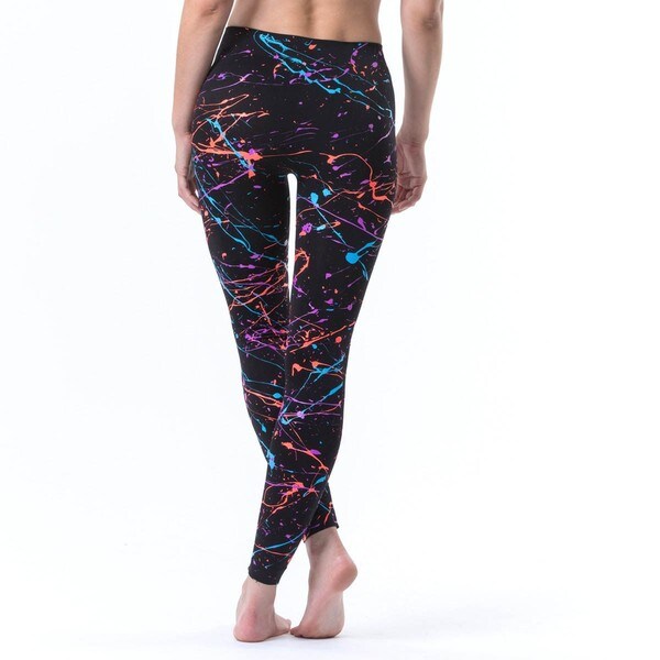 electric yoga leggings