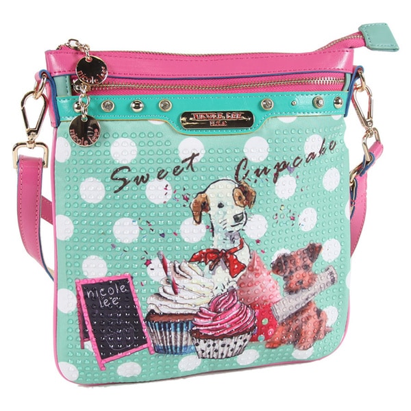 Shop Nicole Lee Cupcake Dog Print Cross Body Bag - Free Shipping On ...