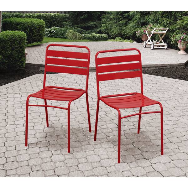 Steel Stackable Chairs (Set of 4) Overstock 9648685