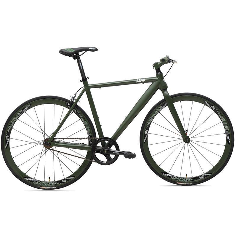 RapidCycle Evolve A1 Flatbar 700C Unisex Fixed Gear Bike (2 Size Options)