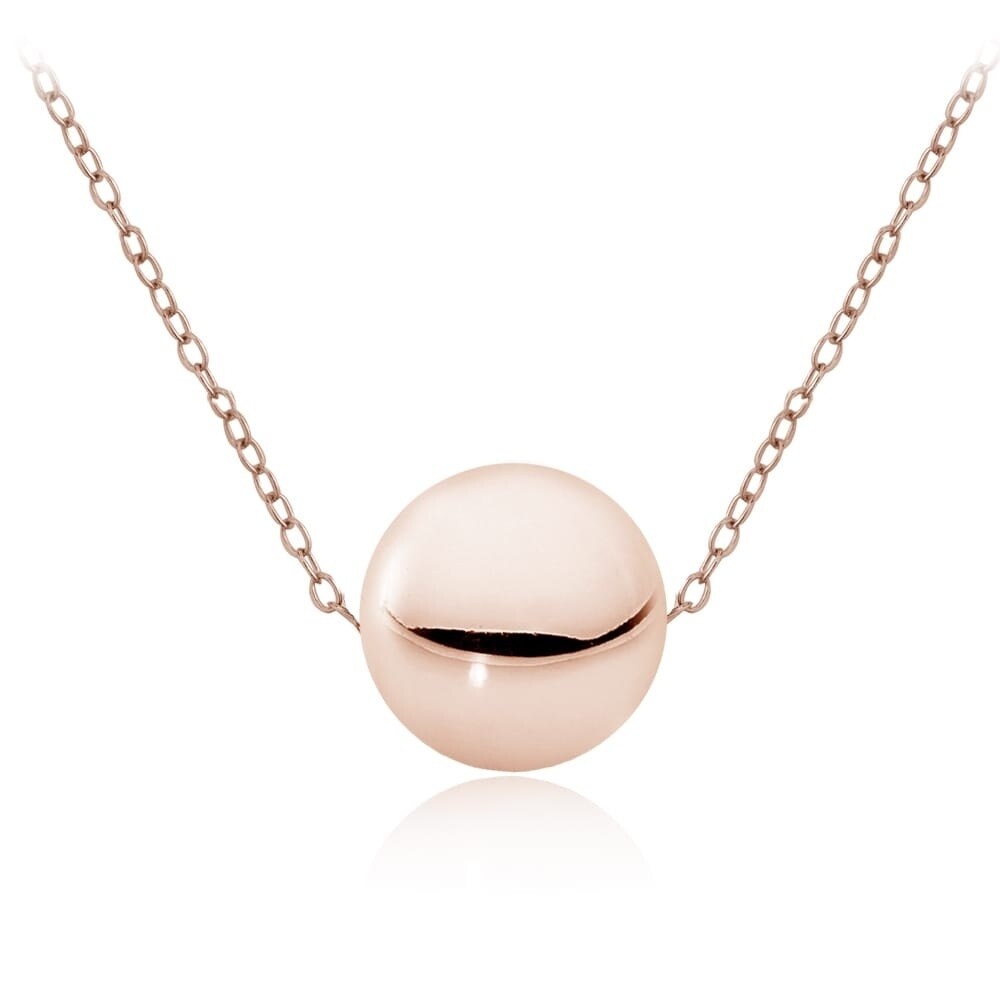 silver ball bead necklace