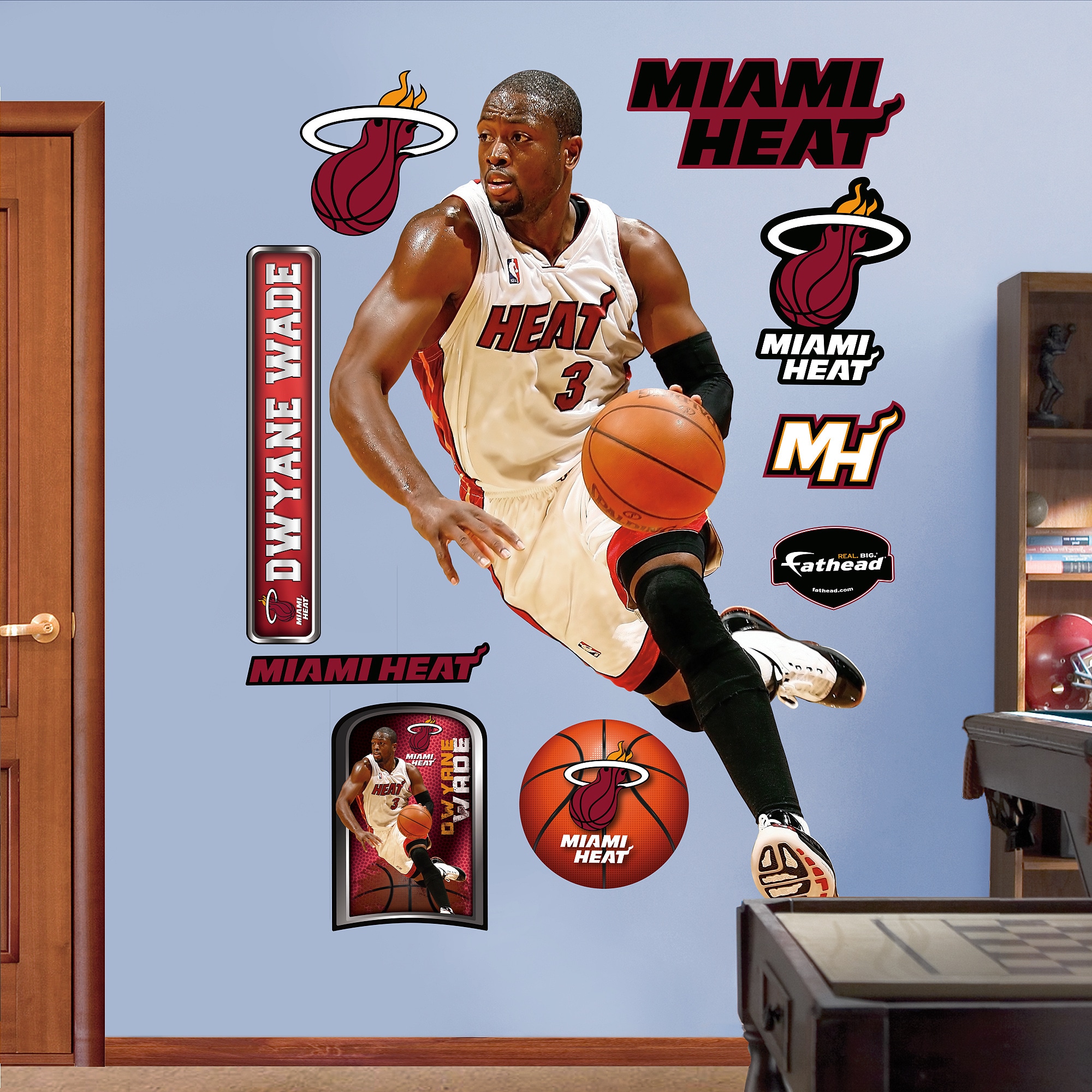 Shop Fathead Dwayne Wade Wall Decals Overstock 9650358