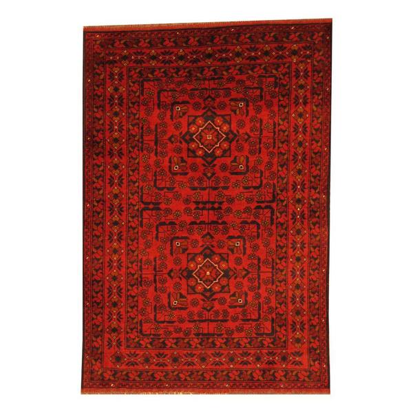 Handmade Khal Wool Rug (Afghanistan) - 3'4 x 4'10