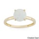 preview thumbnail 6 of 17, Gioelli 10k Yellow Gold 2ct Round-cut Birthstone Rings Created Opal - 6 - Opal - White - January