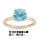preview thumbnail 1 of 17, Gioelli 10k Yellow Gold 2ct Round-cut Birthstone Rings