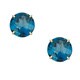 preview thumbnail 3 of 17, Gioelli 10k Yellow Gold 8mm Round Birthstone Stud Earrings