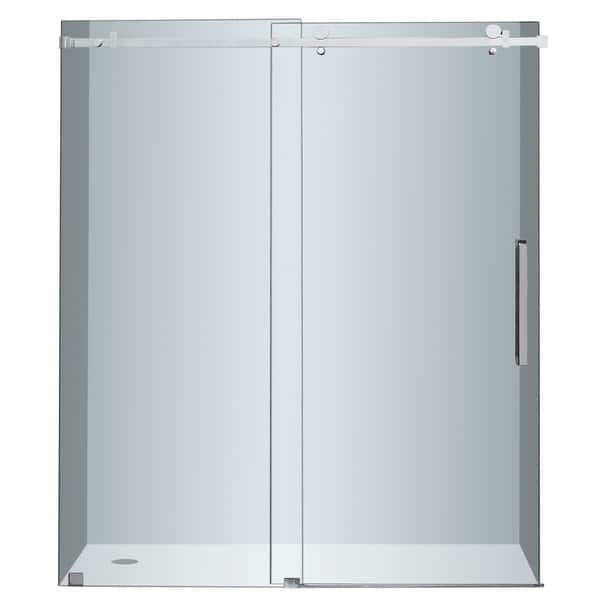 Aston Moselle 60-in x 75-in Clear 3/8-in Shower Glass Panel at