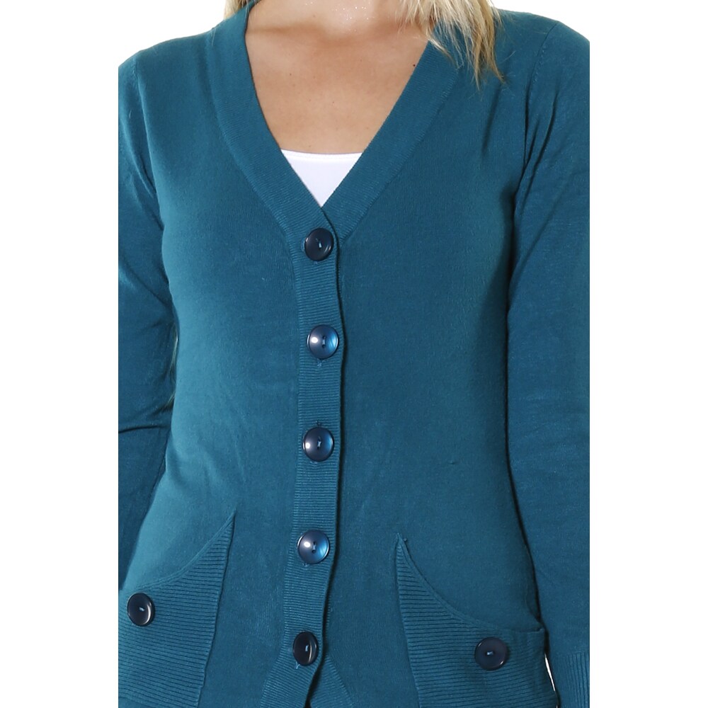 open button cardigan