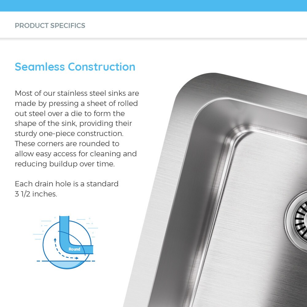 506L Stainless Steel Kitchen Sink, Cutting Board, Two Grids, and