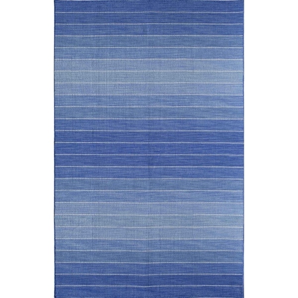 Hand-woven Skylar Blue Rug (5' x 8')