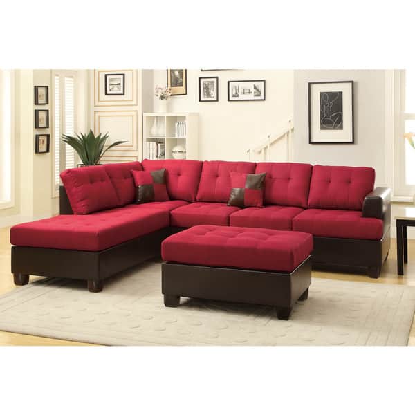Hamar Sectional with Matching Ottoman & Pillows Overstock 9653724