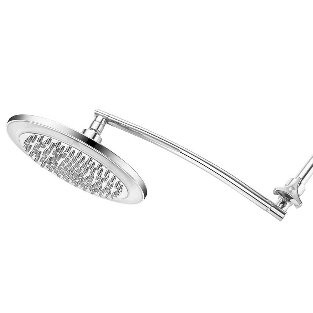 HotelSpa Giant 10-inch Rainfall Color-changing LED Shower Head and Adjustable Extension Arm