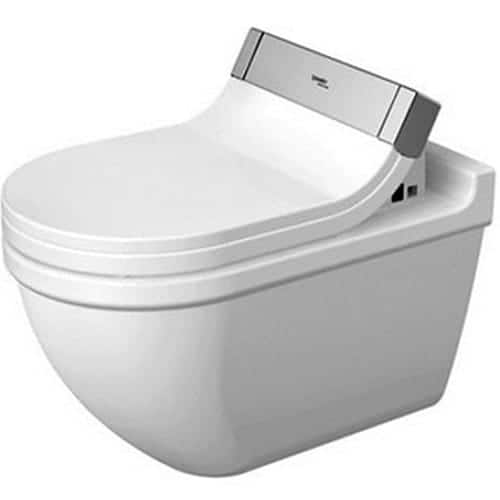 Duravit Toilet Wall Mounted Starck 3 Whitewashd Durafix2 For Sensowash C White
