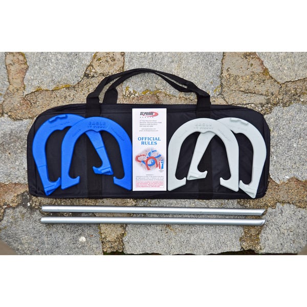 slide 2 of 4, St. Pierre Sports Eagle Tournament Horseshoe Set with Nylon Bag