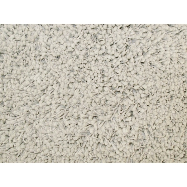 Shaggy White Acrylic Rug - 7'3" x 10'