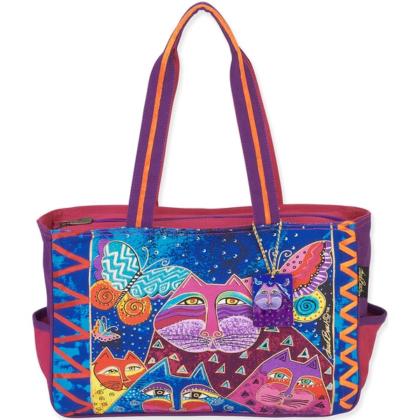 Medium Tote 15X4X10 Cats W/Butterflies   16839147  