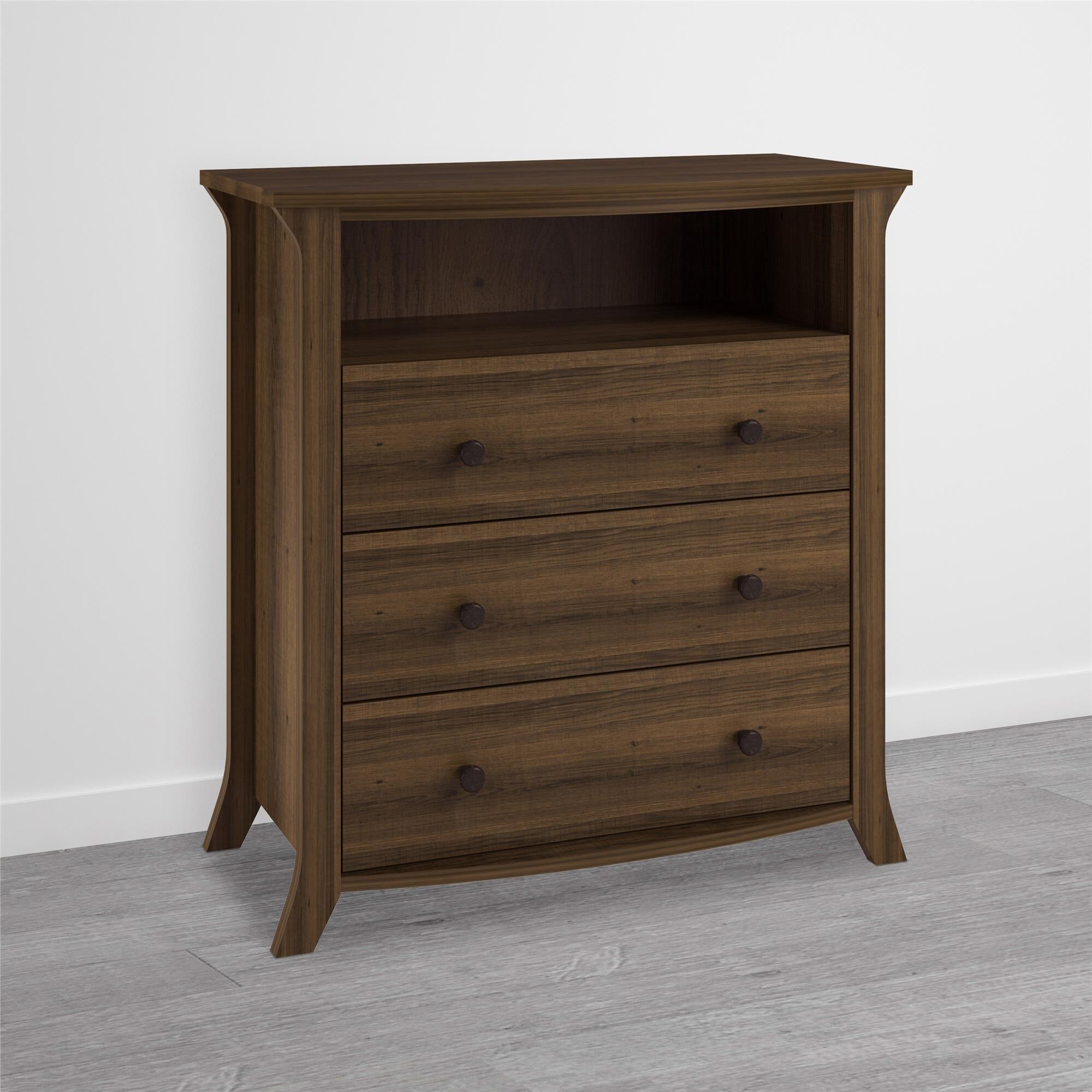 Shop Avenue Greene Twilight Lane 3 Drawer Brown Oak Media Dresser Free Shipping On Orders Over