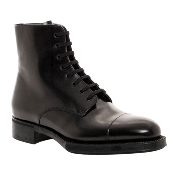 prada lace up combat boots