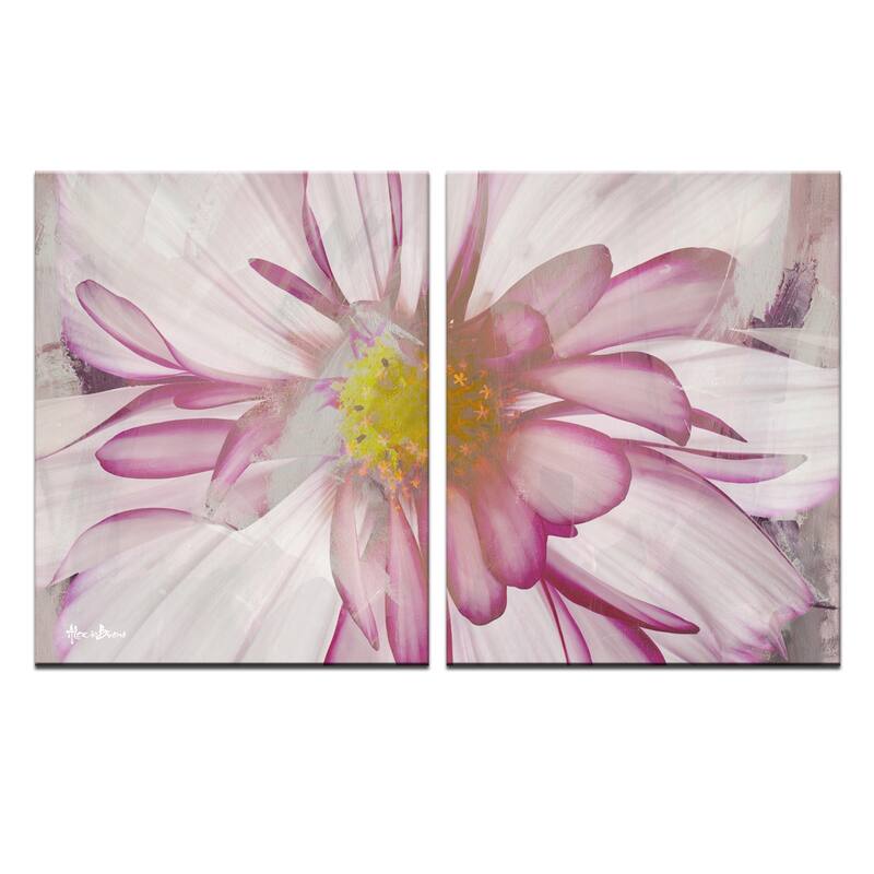 Ready2HangArt 'Painted Petals IV-B' 2-panel Canvas Wall Art