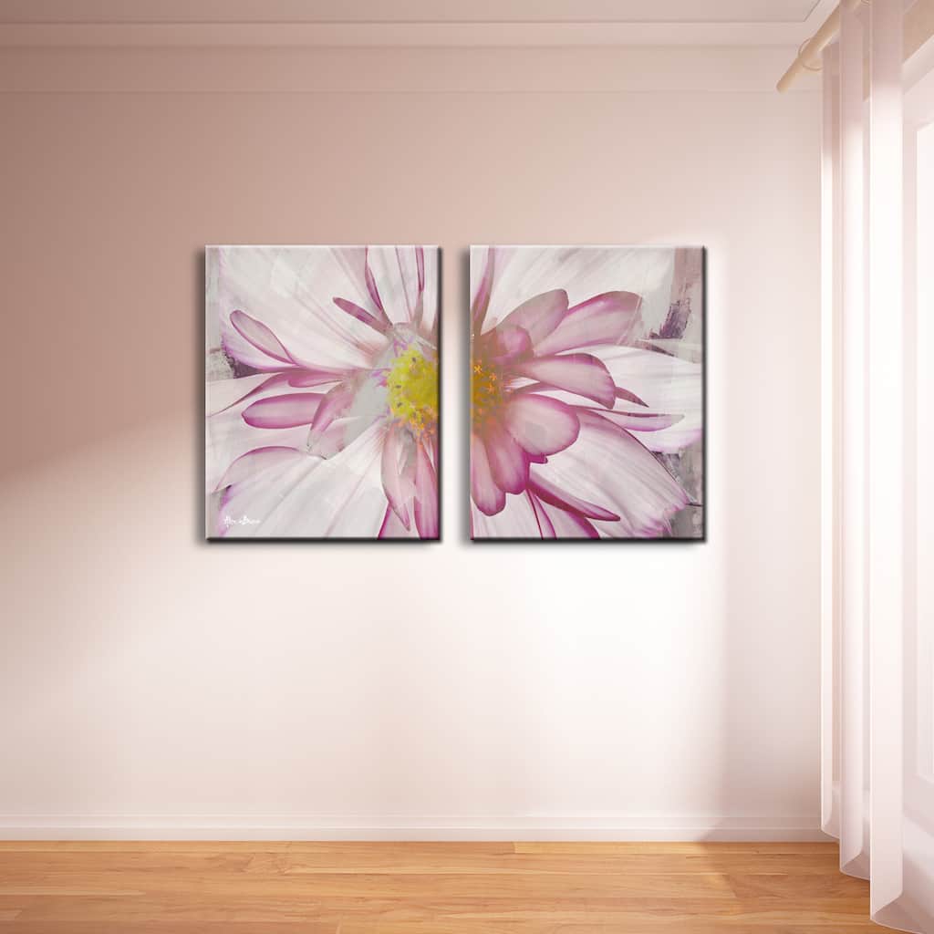 Ready2HangArt 'Painted Petals IV-B' 2-panel Canvas Wall Art