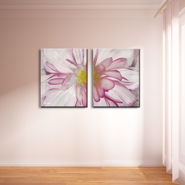 Ready2HangArt 'Painted Petals IV-B' 2-panel Canvas Wall Art - Bed Bath ...