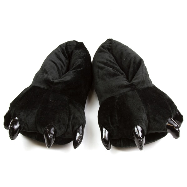 black paw slippers