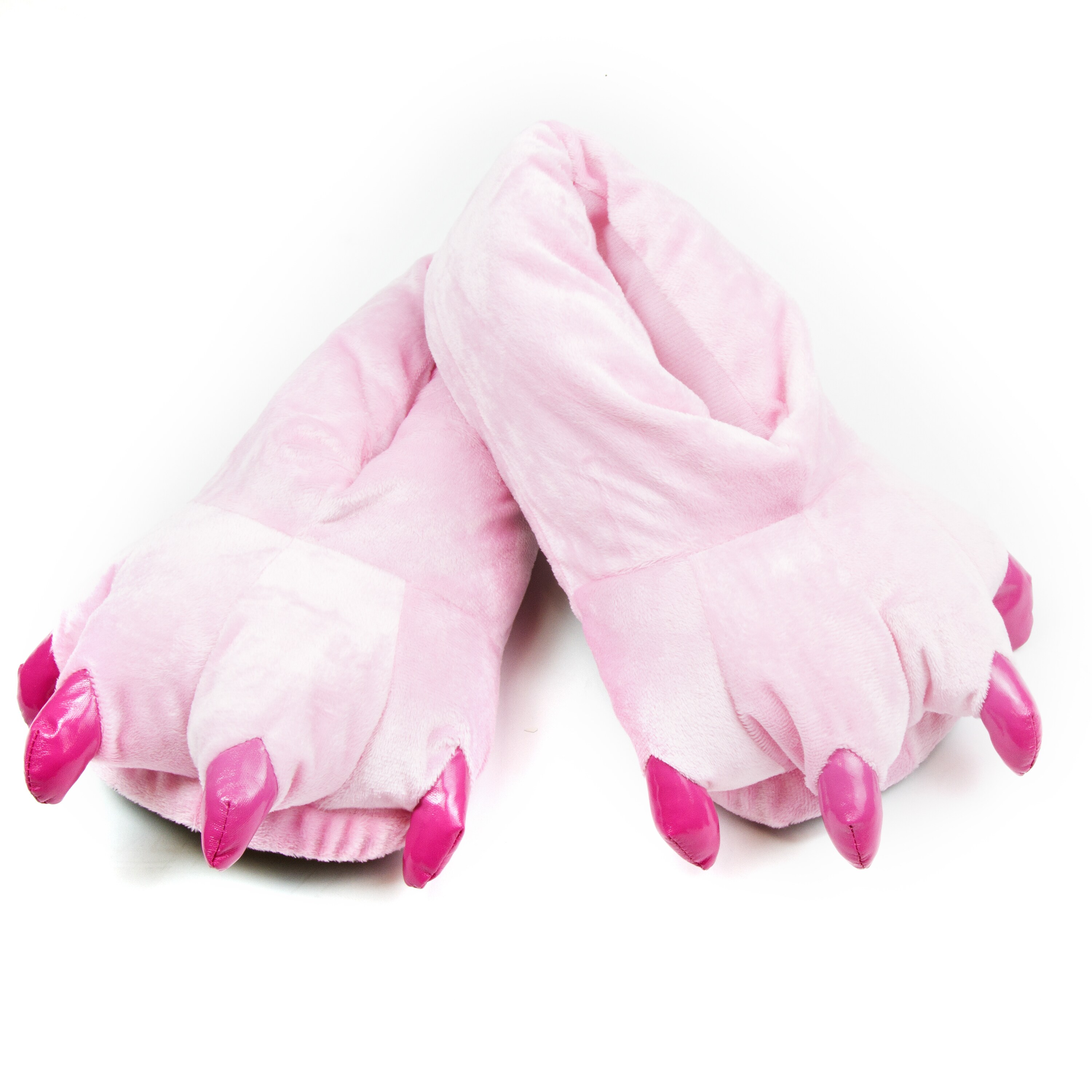 pink bear paw slippers