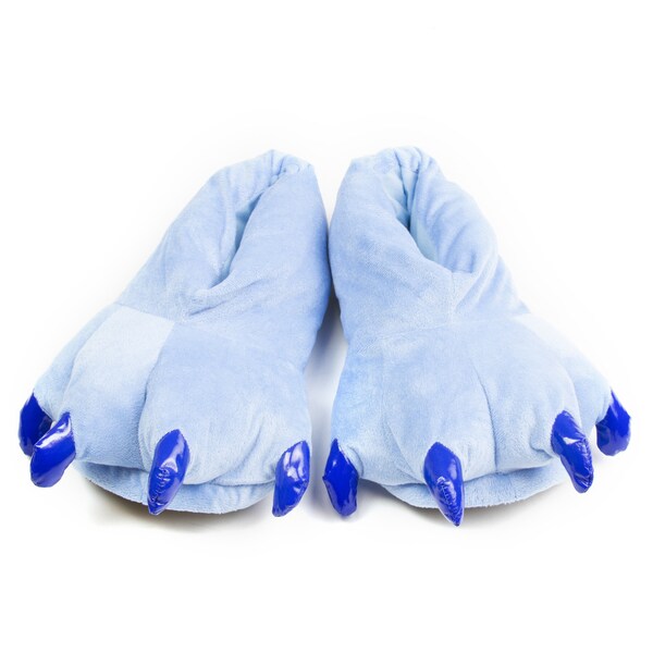Leisureland Blue Animal Bear Paw Slippers