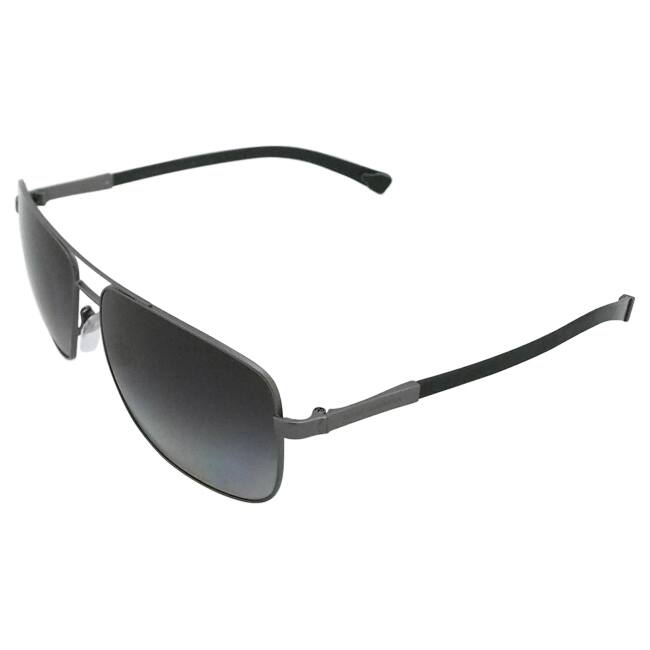 Dolce & Gabbana Men's 'DG 2139 1108/T3' Matte Gunmetal/ Grey Polarized Sunglasses