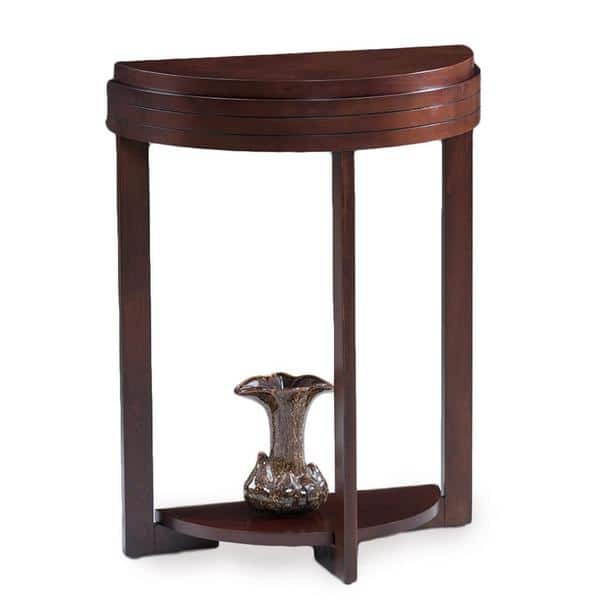 slide 1 of 1, Favorite Finds Chocolate Cherry Demilune Hall Stand