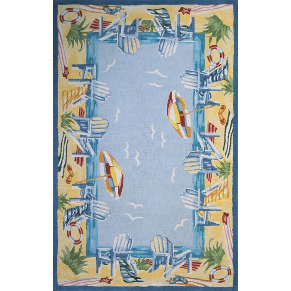 Momeni Coastal Hand-Hooked Cotton Rug (2' X 3') - 2' x 3'