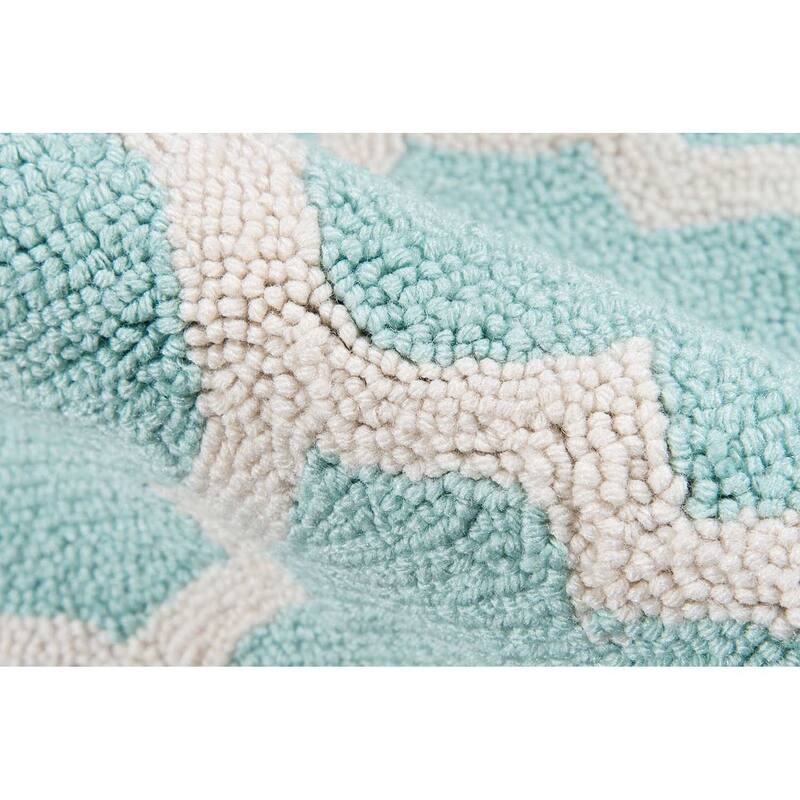 Momeni Geo Hand Hooked Polyester Contemporary Geometric Area Rug