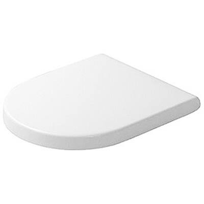 Duravit White Round Toilet Seat and Cover with SoftClose Stainless Steel Hinges