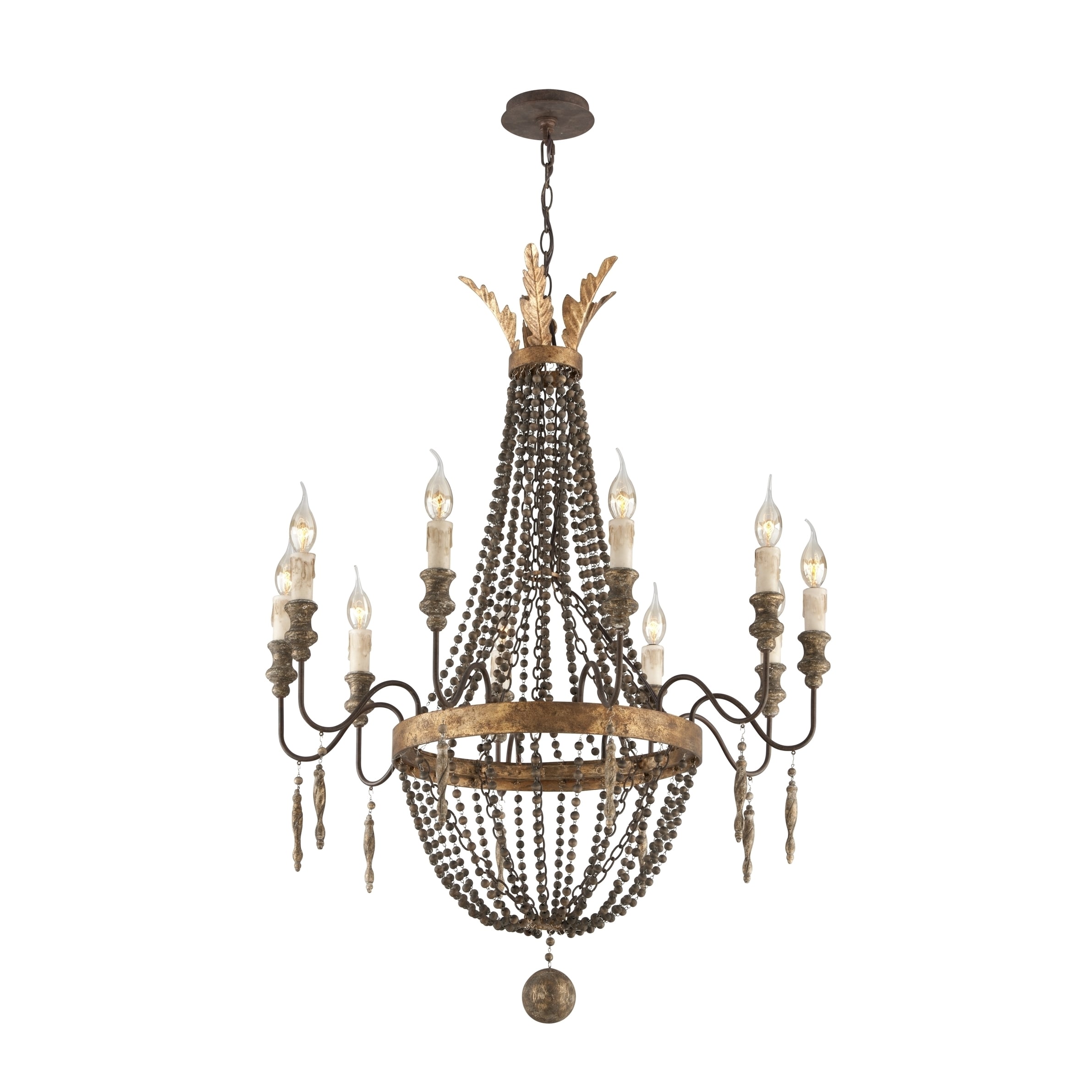 Troy Lighting Delacroix 10-light Chandelier (French Bronze) - Chandeliers For Bedrooms by Overstock.com