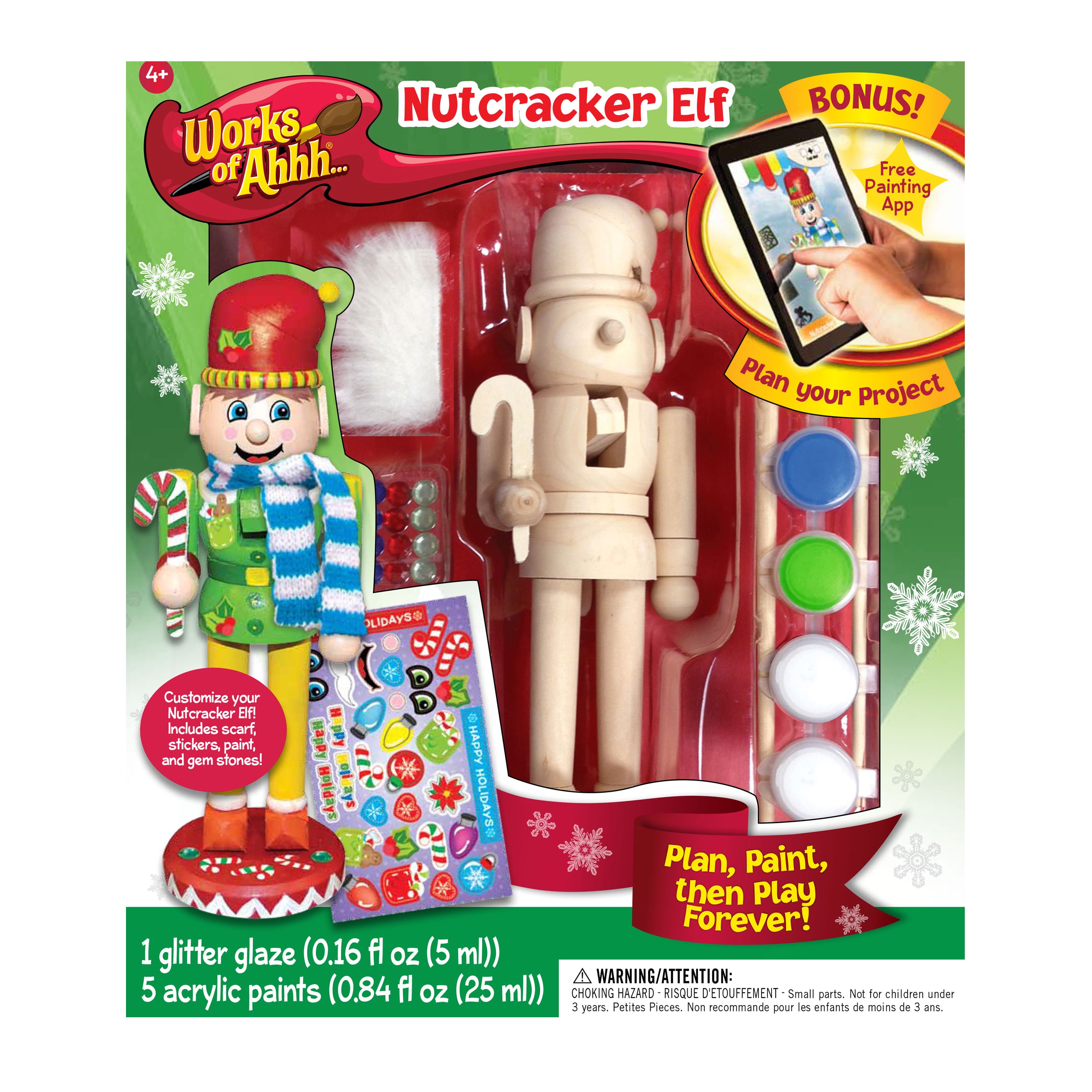 Shop Works of Ahhh... Nutcracker Elf Wood Painting Kit - Free Shipping ...
