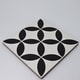 preview thumbnail 8 of 12, Handmade Amlo in White and Black Tile, Pack of 12 (Morocco)