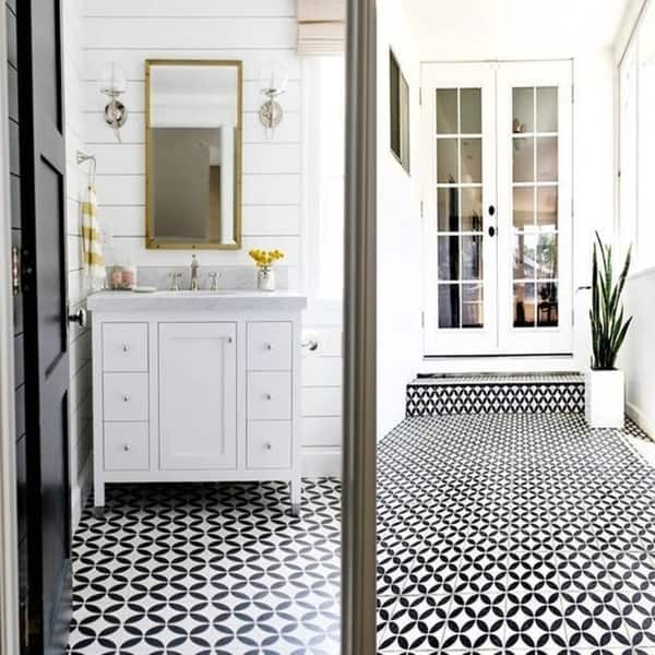 slide 2 of 14, Handmade Amlo in White and Black Tile, Pack of 12 (Morocco)
