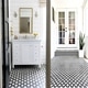 preview thumbnail 1 of 12, Handmade Amlo in White and Black Tile, Pack of 12 (Morocco)